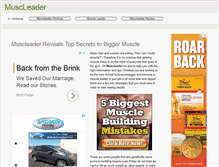 Tablet Screenshot of muscleader.com